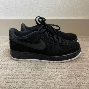 Black Nike Air Force 1 (Corduroy)